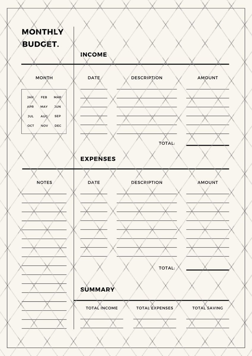 AliDesigno's tweet image. For anyone looking for a way to track their debt repayments and to push themselves to become debt free #Budget2024 #financialplanning 
Check out this cute monthly Budget Overview Template Printable, by Paycheck, download it by : 
warrior2273.gumroad.com/l/MONTHLYBudge…