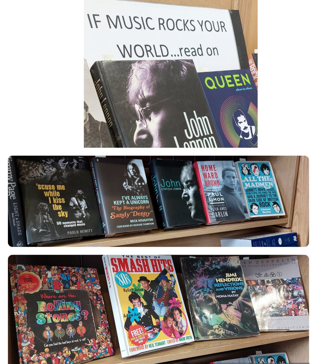 🎶📚Following a recent donation of music books the bookshop has mounted a special display of mostly rock music books! If your taste is more Classical there's also a complete 20 volume set of the Grove Dictionary of Music on offer All proceeds go towards the upkeep of the park 💚