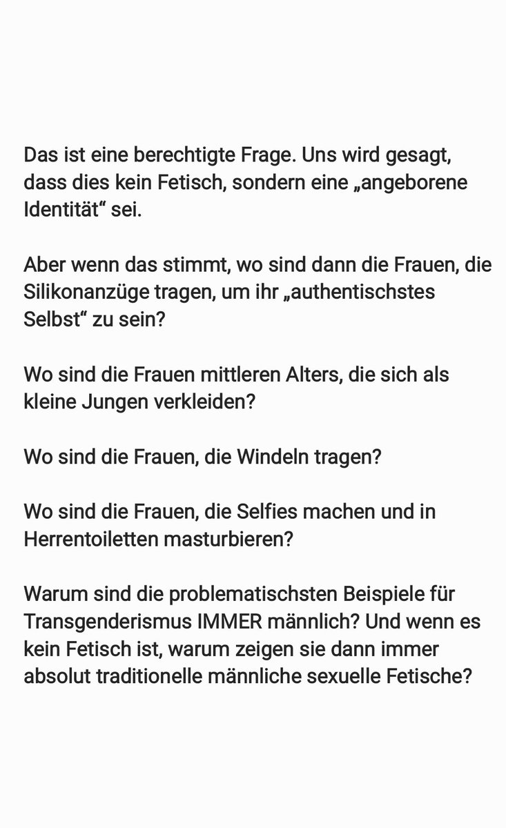 Ja, wo sind die Frauen, die sich als sexy Callboys verkleiden und im Bundestag sitzen? 🤡
#FrauenSagenNein zum #Selbstbestimmungsgesetz #NoToSelfID