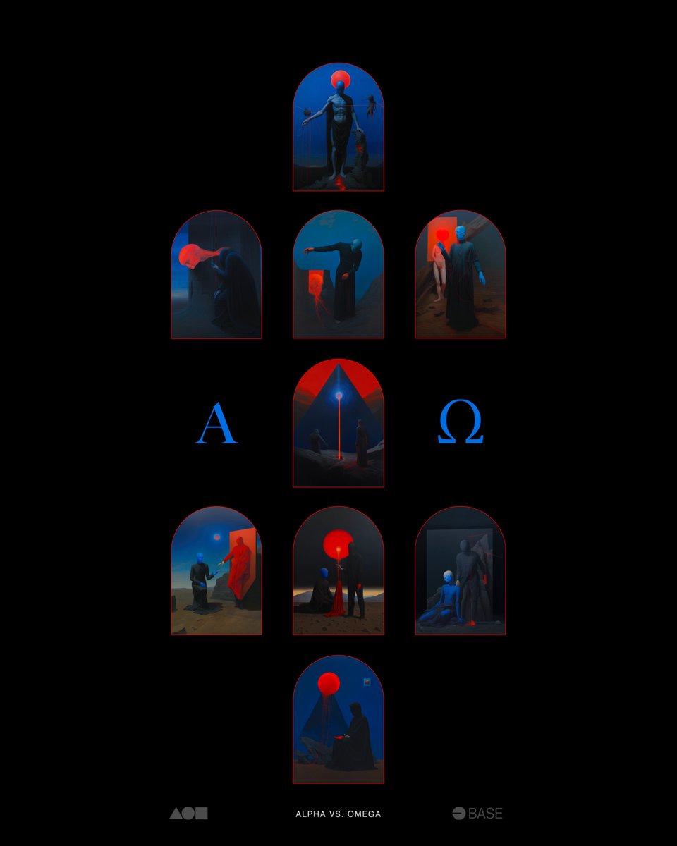 GM 🔵👁️🔴 'A:Ω | Alpha VS Omega' (2024) A Transformational Odyssey of Self— Mortal to Ethereal. Full 9-piece Collection details 👇