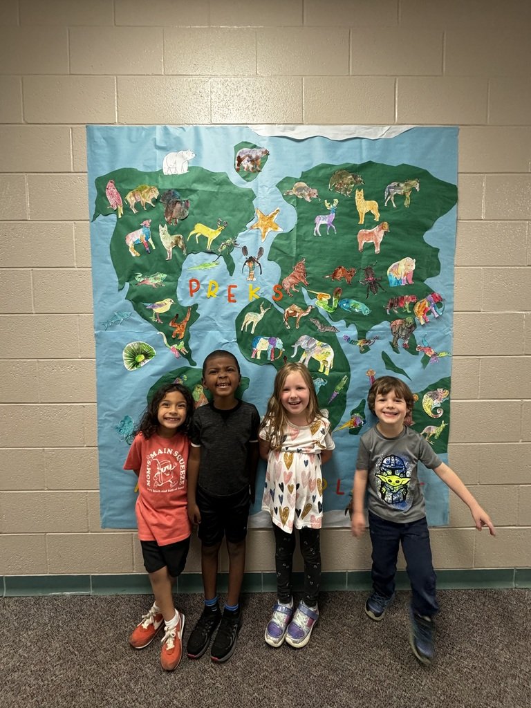 We are the world . . .we are the children. Pre-K created this amazing 'Animal Planet' work of art to demonstrate the animals they have been studying in class. @HumbleISD @HumbleISD_MBE #HumbleISDFamily #mbeisfamily #shinethelight