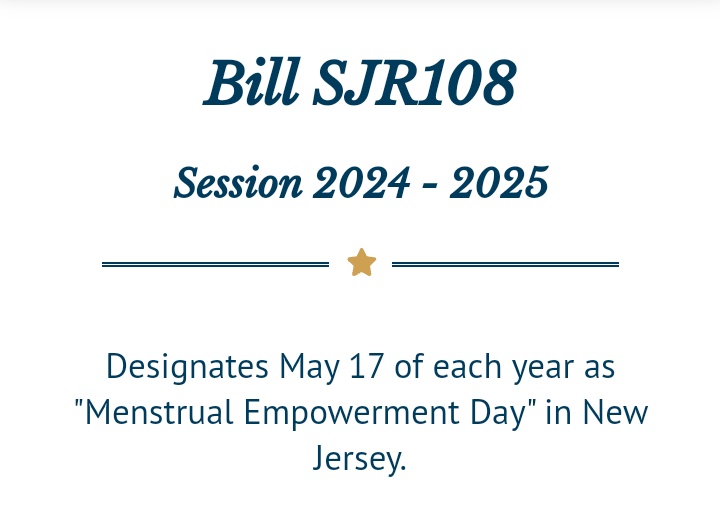 From the bill SJR108/AJR68, '...ensure equitable access to feminine hygiene products, end period poverty...' Imagine literally causing the problem of making #NewJersey unaffordable then saying words like equitable/period poverty, our legislators suck njleg.state.nj.us/bill-search/20…