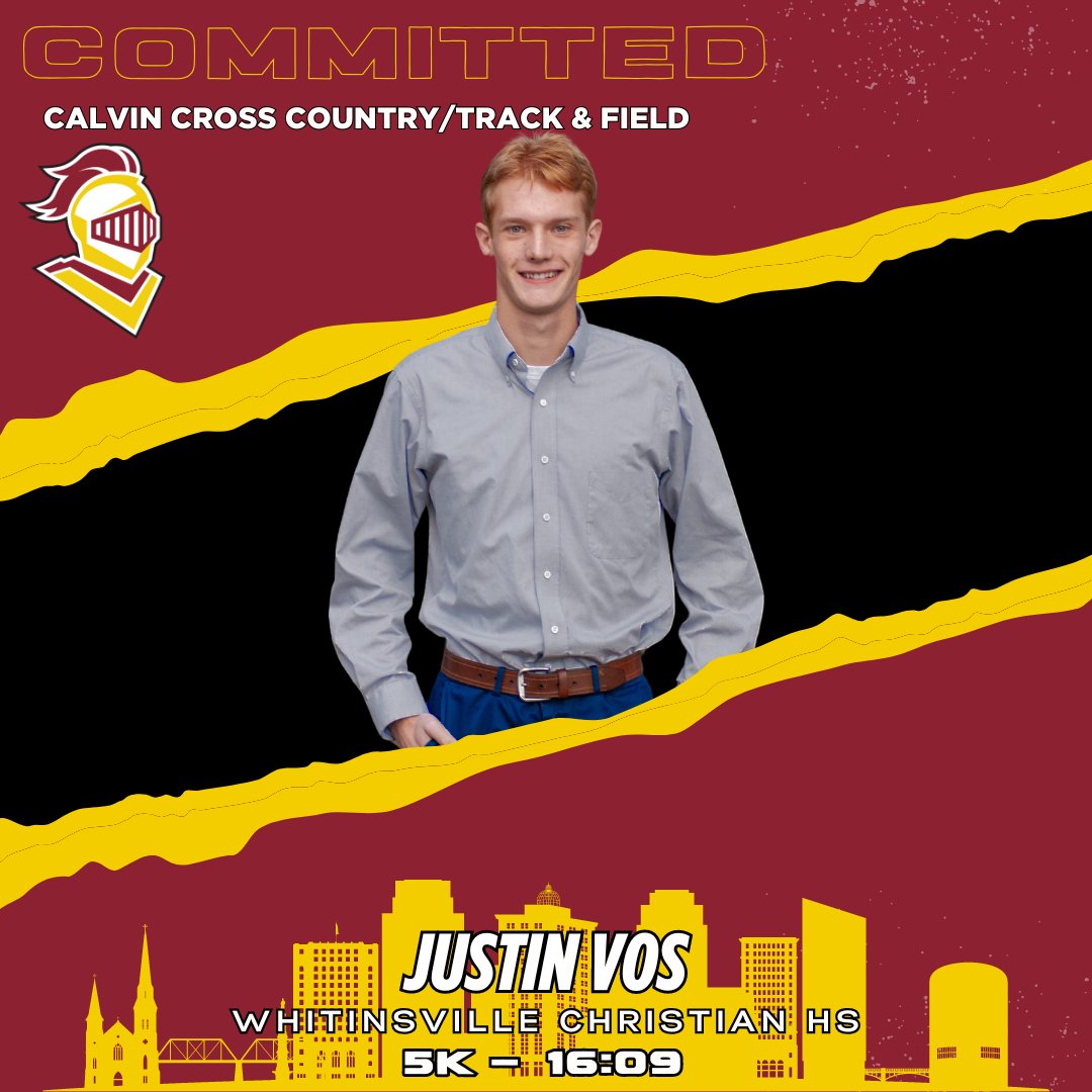 We are super excited to welcome Justin Vos to our Knights Family and the Calvin Class of 2028! #GoCalvin