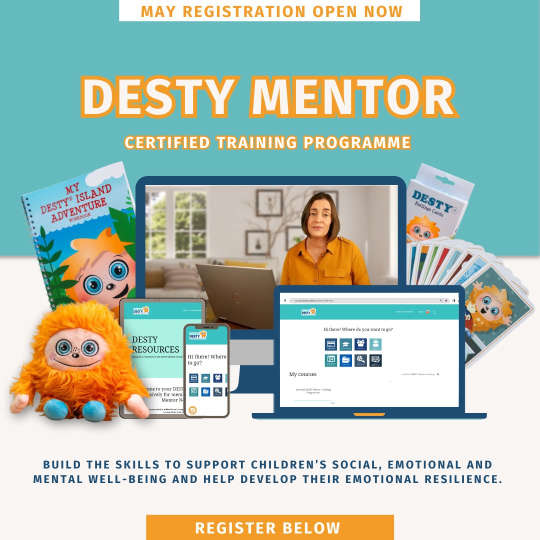 educationdesty.com (@eddesty) on Twitter photo Last chance to register for our final training group this academic year! 
Registration deadline is 29th April, so don't miss the chance to become a Certified DESTY Mentor! 
You can register using the link below or emailing training@educationdesty.com
educationdesty.com/desty-mentor-a… Last chance to register for our final training group this academic year! 
Registration deadline is 29th April, so don't miss the chance to become a Certified DESTY Mentor! 
You can register using the link below or emailing training@educationdesty.com
educationdesty.com/desty-mentor-a…
