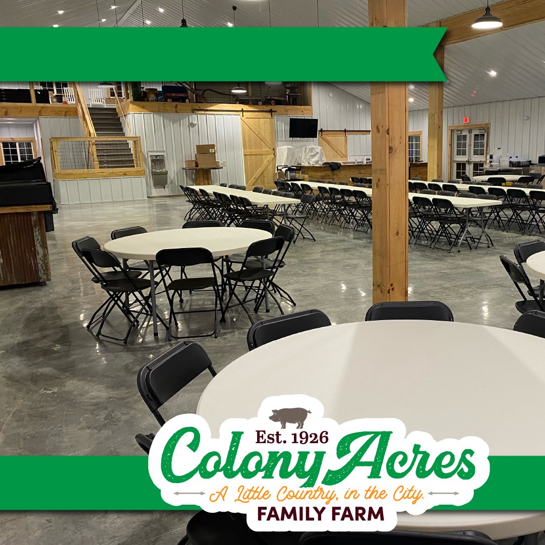 There is still availability to rent the barn this spring and summer and it is the perfect spot for graduation and retirement parties! Ready for any occasion, our barn includes ✨Large banquet space ✨Climate-controlled indoor space ✨Full kitchen ✨Sound systems ✨And more!