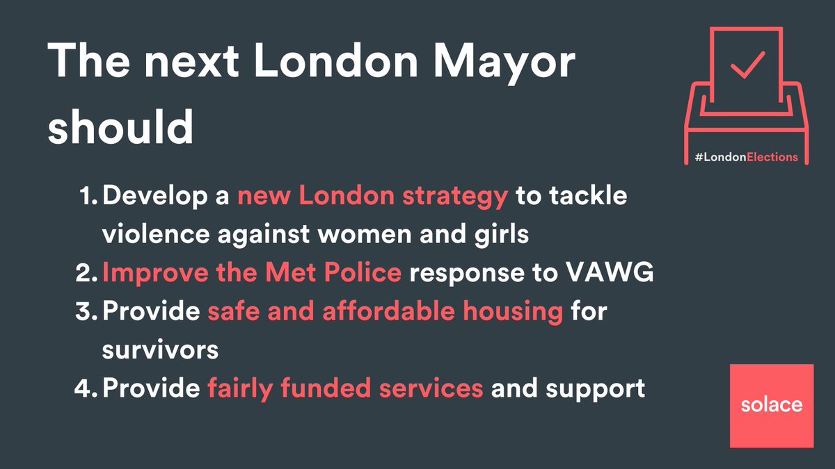 Accountability is a powerful too. We have made four pledges to hold our next Mayor of London accountable for doing their part to end the epidemic of violence against women and girls. Read more here bit.ly/3JgT8Kw #EndVAWG #LondonElections #MayorOfLondon