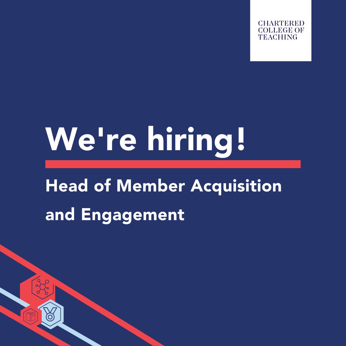 Join our team as Head of Member Acquisition and Engagement! Support teachers, champion great teaching and raise the status of the profession. ⭐️ Apply before Tuesday 7th May Learn more: chartered.pulse.ly/q1027wlfyj #recruiting #careers #hiring #teacher #education #membershipjob