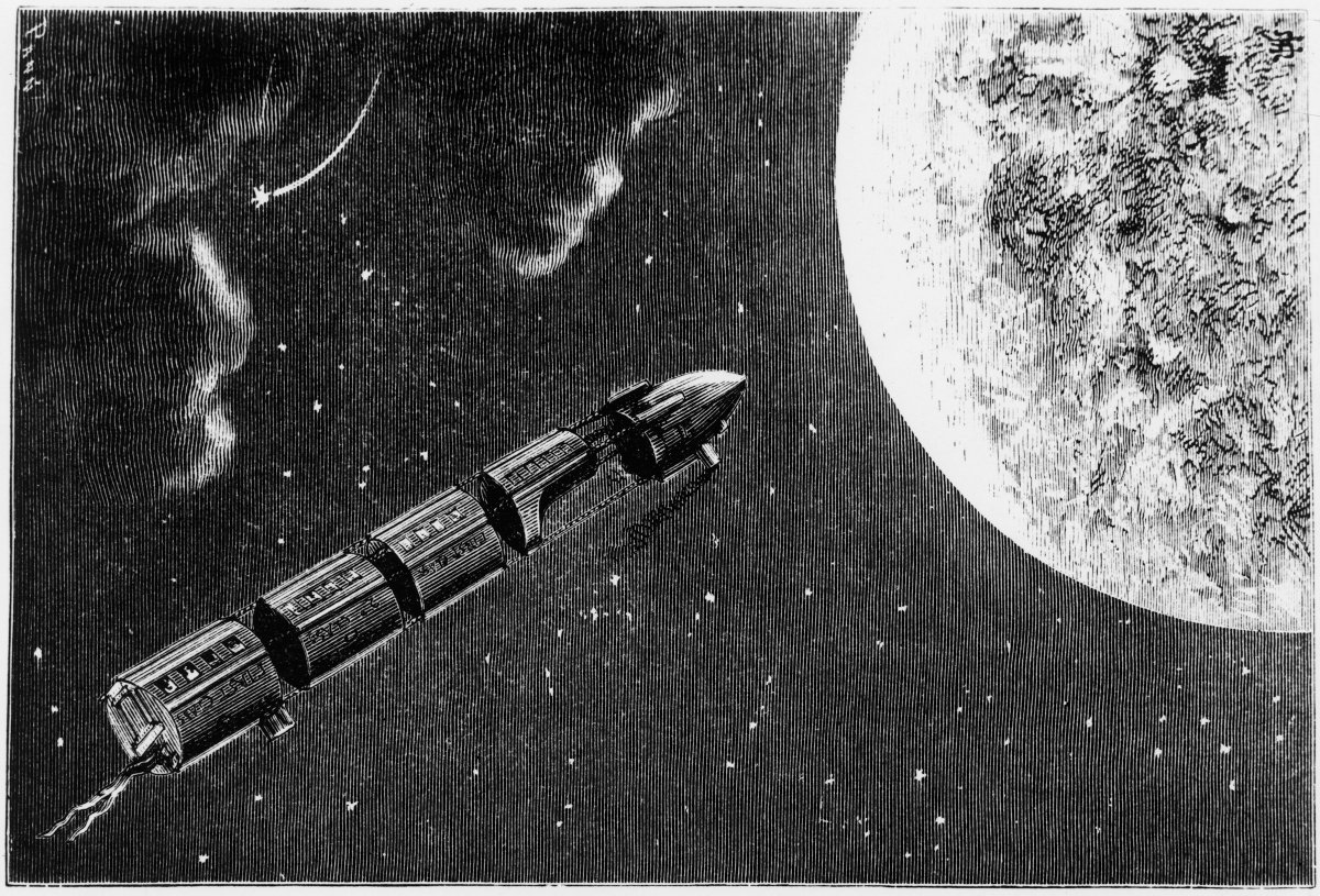 ScienceCQFD's tweet image. Et demain ? De #JulesVerne à #Méliès, la #Lune est une source inépuisable d'imaginaire. Comment les auteurs se sont-ils appropriés cet outil de #SF ? A quoi ressemblent nos comparses Sélénites et qu’est-ce qui se trouve sur la face cachée ? Ce sera à 16h sur @franceculture !