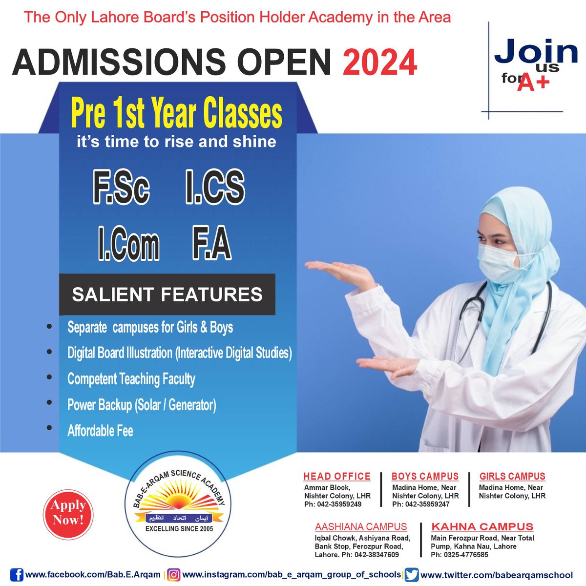 #EducationForAll #Admissions2024
#Admissionsopen
#PreparationMatters #AcademicJourney
#BAB_E_ARQAM
#babearqam
#bab_e_arqam_group_of_schools
#Babearqamgroupofschools
#babearqam_academy
#bab_e_arqam_science_academy
#babearqamscienceacademy
#bab_e_arqam_group_of_institutions