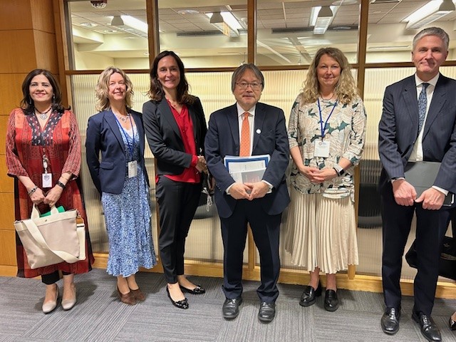 GPEDC Co-chair @MarieOttosson1, Sida Deputy Director General, meets with @WorldBank @NishioAkihiko @EdMountfield IEG DG @Sabine_Bernabe to discuss the Bank’s engagement in #GPEDC Global Monitoring on development effectiveness to identify action for impact @DevCooperation