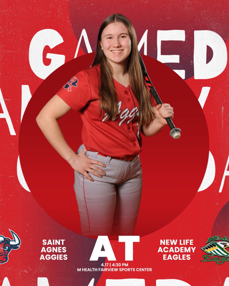 GAME DAY. 🐮😤🥎

Aggie Softball @ New Life Academy
⏰ 4:30 PM
📍 M Health Fairview Sports Center
#GoAggies