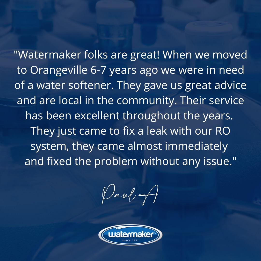 Don’t take our word for it – here’s what our clients say. 
Thanks Paul!

💧 Visit our #Orangeville or #Fergus locations
watermaker.ca

#KindWords #WatermakerEffect #Watermaker #BetterWaterBetterLife #WaterSoftener #EcoWater #SafeWater #DrinkingWater #SoftWater