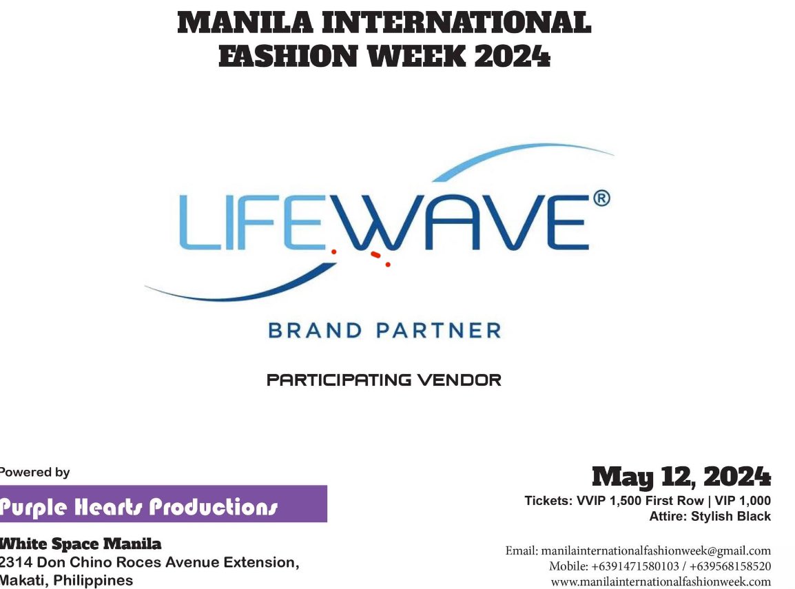 #manila #fashionweek #lifewave #International 
lifewave.com/purewealth