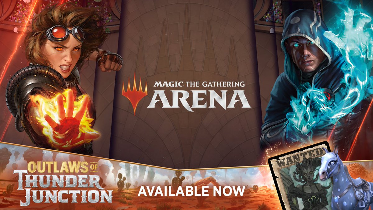 Rustle up some trouble in Outlaws of Thunder Junction. Play the newest Magic card set today on MTG Arena.