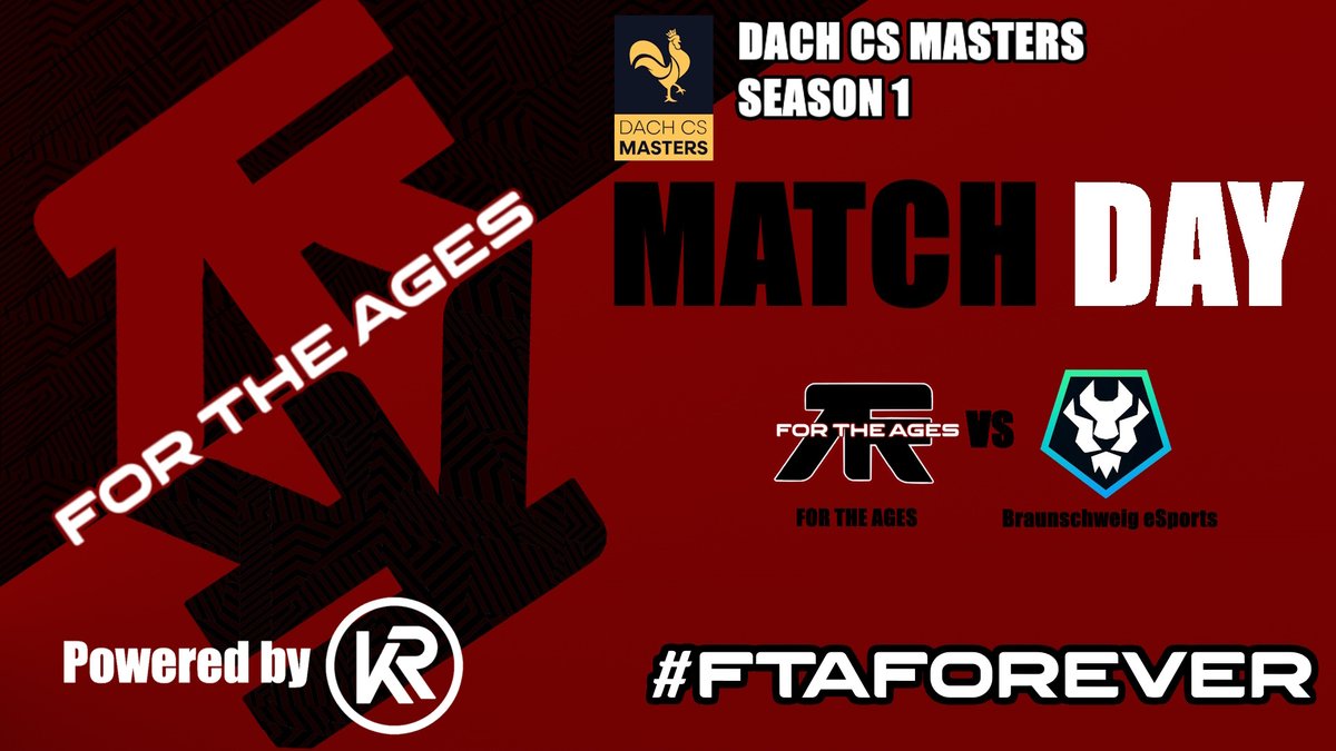 Der 3. Spieltag der <a href="/dachcs/">DACH CS Masters</a> Masters ist da, wir Spielen gegen <a href="/loewenesports/">Braunschweig eSports e.V.</a> 
21.04.2024
19:00
Cast: twitch.tv/nofameofficial <a href="/NoFameOfficial/">NoFameOfficial</a> 

#FTAFOREVER #FTAxKR
