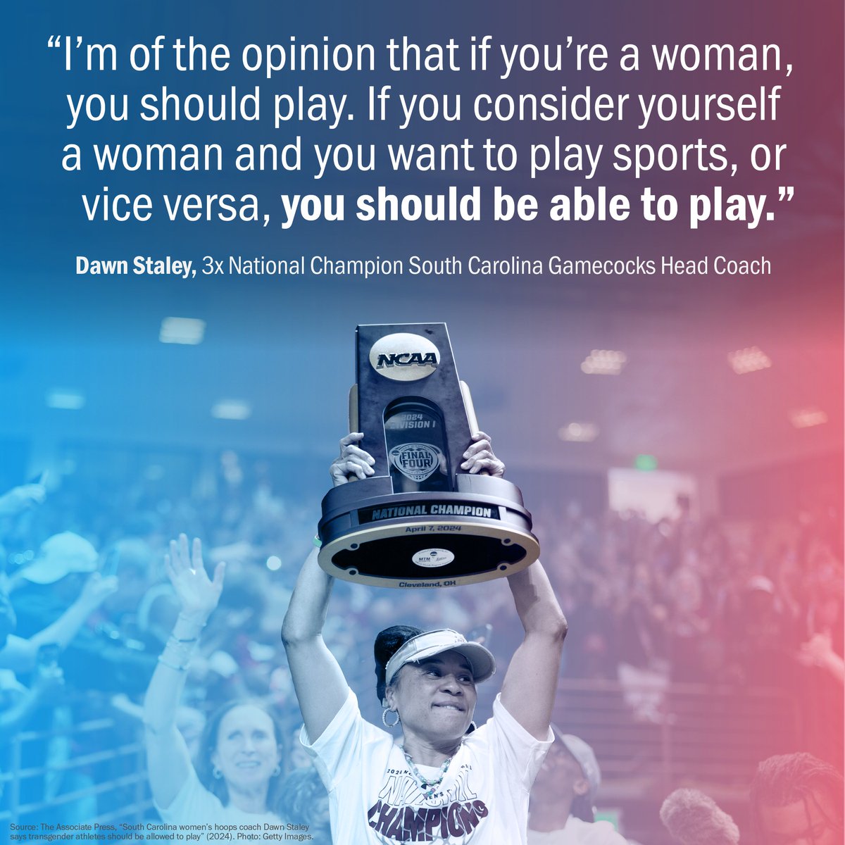 Thanks, Coach—for standing up for ALL women athletes.