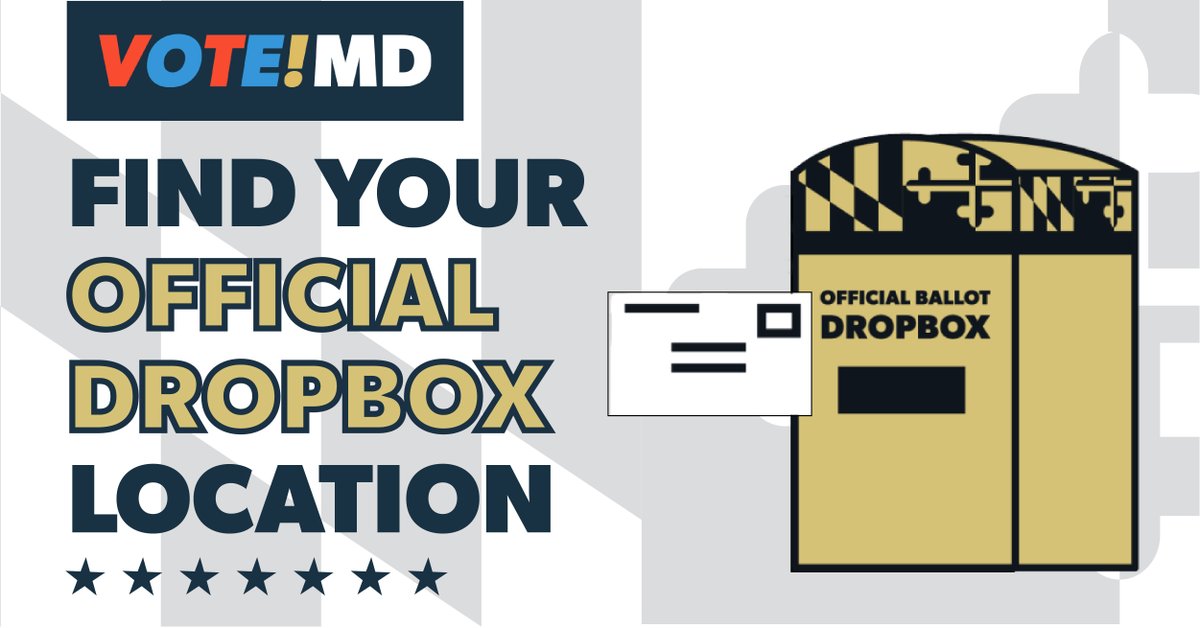 Marylanders can use a ballot drop box to return their mail-in ballot. The 2024 Presidential Primary Election ballot drop box locations are here:elections.maryland.gov/elections/2024… Ballot drop boxes will be open until 8pm on May 14 for the Presidential Primary Election. #TrustedInfo2024