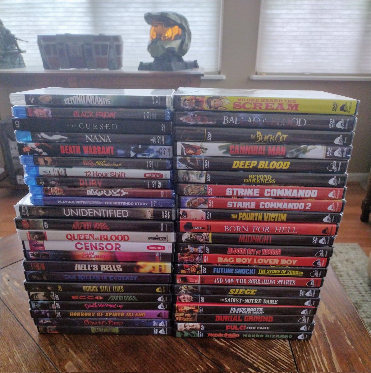 Huge haul from @MediaatHB arrived today. Couldn't resist a bunch of @SeverinFilms DVDs for $6 and finally added Black Friday to the @GroovyBruce collection.

#PhysicalMedia #DVD #BluRay #Severin #HamiltonBook #FilmTwitter #Bmovie #HorrorCommunity #HorrorFamily #horror