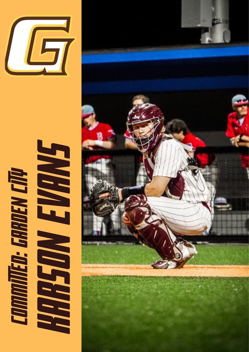 Excited to announce my commitment to Garden City Community College. I would like to thank my parents coaches and friends that have pushed me to be the player I am. And lastly I would like to thank God for giving me the opportunity to play baseball at collegiate level.
