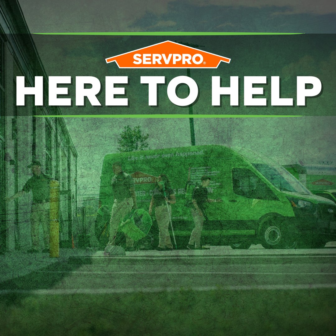 SERVPRO: Faster to any size disaster. When the unexpected occurs, we're here, ready to help you through the storm. ⚡🌪️ #SERVPRO #EmergencyResponse