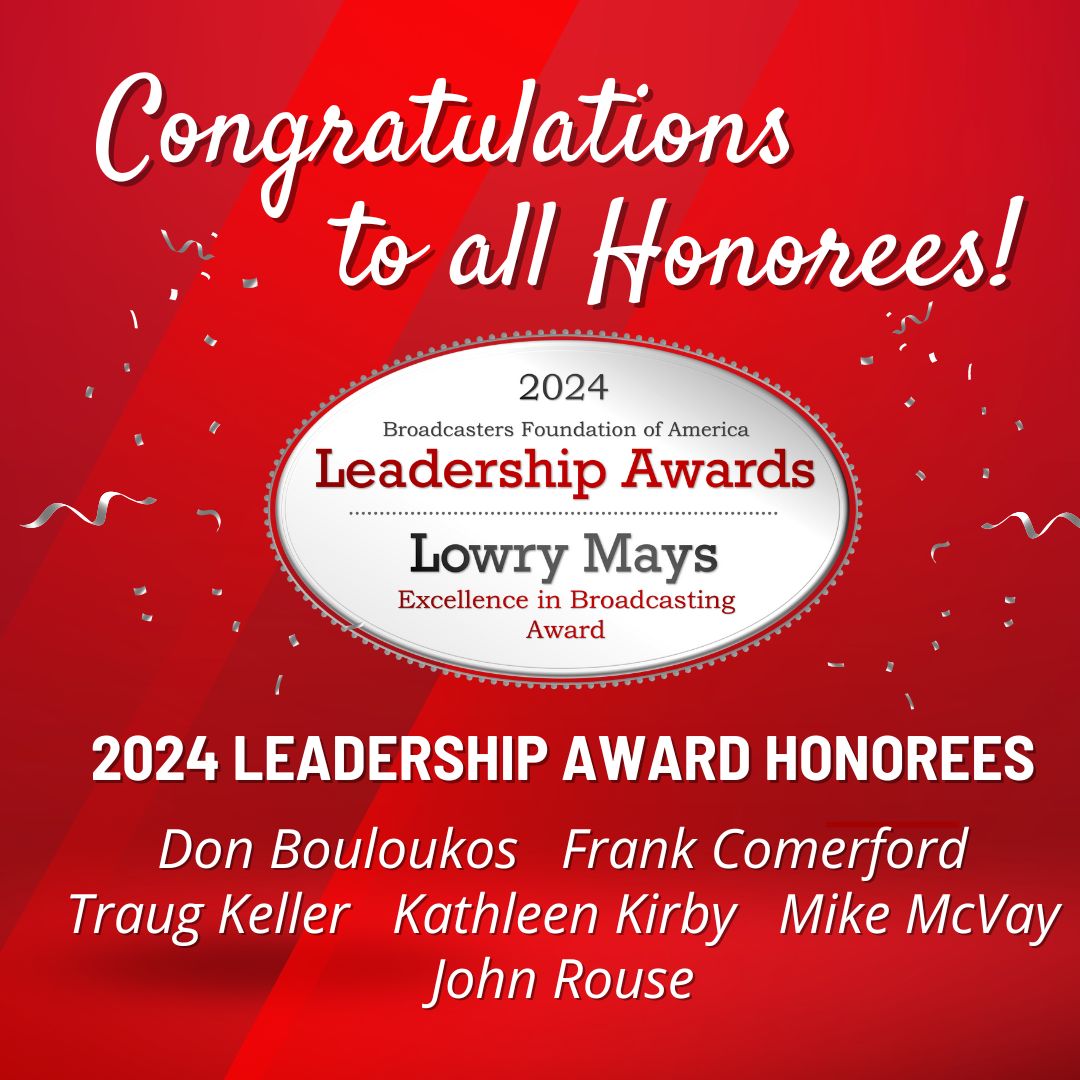 Congratulations to all the 2024 #BFOALeadership Award Honorees! Your contributions to the broadcast industry and community at-large are inspiring. Thank you for all you do! #BroadcastingHope