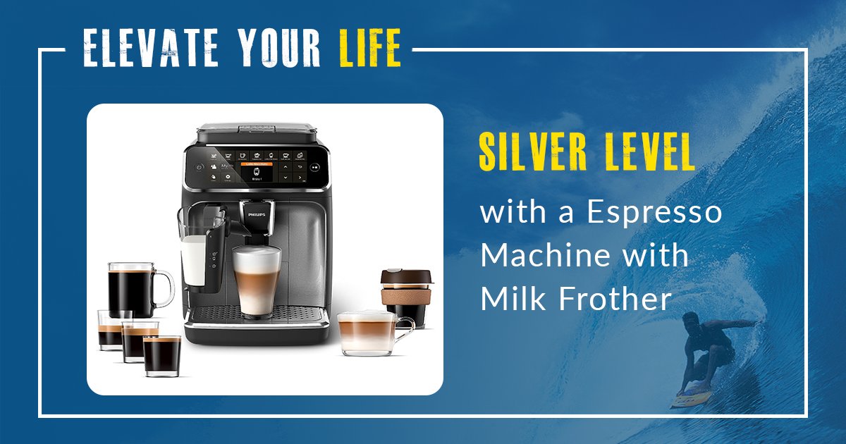 Hey #CoffeeLovers! ☕ Treat yourself to the ultimate LIFE reward and enjoy this Espresso Machine with Milk Frother! 🌟🥛 Contact your TruChoice wholesaler for more details on the amazing rewards that you could receive! #Elevate #ElevateYourLife #TruChoice #FinServ