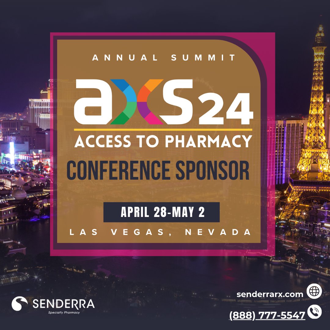 Senderra is thrilled to participate in and sponsor the Asembia 2024 Pharmacy Summit in Las Vegas, Nevada. Join us from April 28 to May 2 as we collaborate with the nation's leading pharmacy and pharmaceutical industry executives. 

#axs24 #asembia24 #Senderra #specialtypharmacy