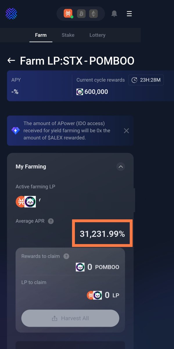 🎆EXCITING NEWS🎆

New Liquidity Pool and Yield Farm on @ALEXLabBTC for $Pomboo 👀

Farming also opens with 30M $Pomboo to be distributed over 50 cycles (~6 months) 👩‍🌾

$Alex $Diko $Welsh $Leo $Gus $Roo $Velar $Zoo $Not $Stx $Rock $Moon $Pepe $Wif $Meme @stacks @reubs_btc #BTC