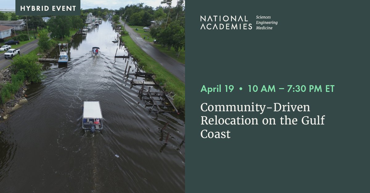 Our recent report examines the cycle of #displacement that affects many Americans — particularly in the #GulfCoast region — and offers suggestions for better supporting communities in #relocation. Learn more about the report at our April 19 event: ow.ly/uopw50RcoEB