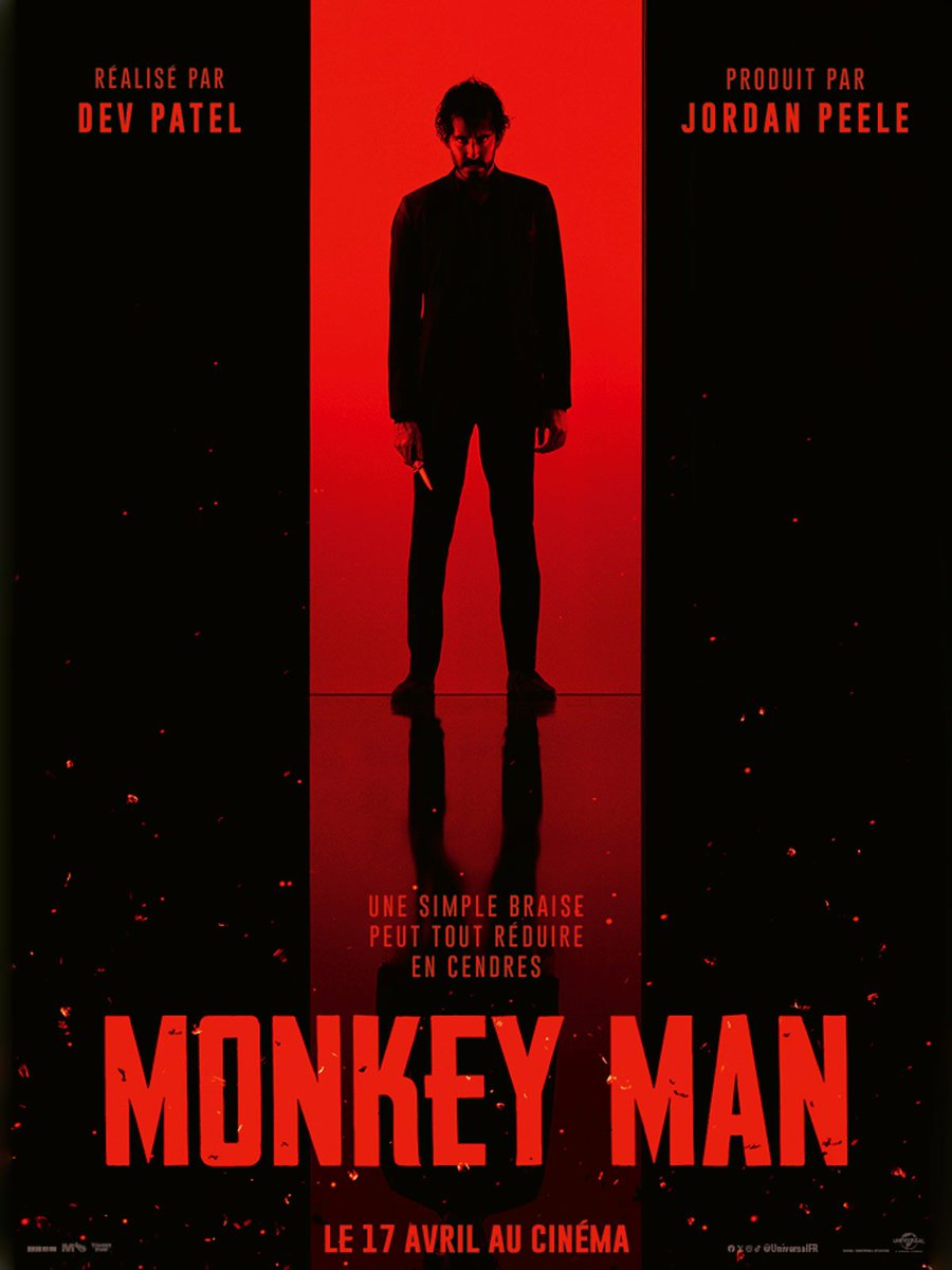 Le film Monkey Man sort aujourd'hui au cinéma.