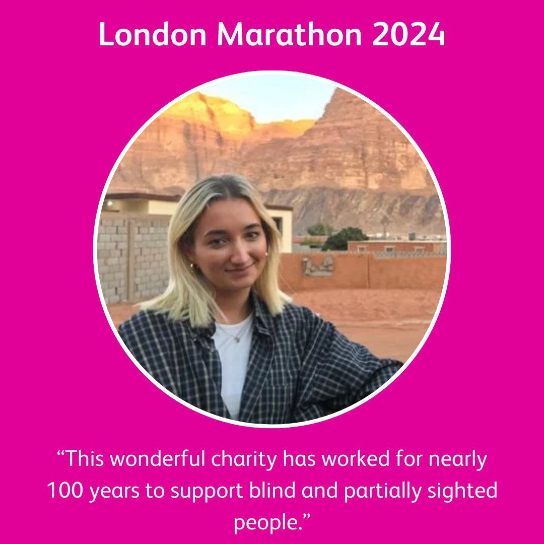 Zara is running to save sight and change lives! We are so pleased to have Zara, the daughter of one of our shop managers, running for us this weekend. Find out more about why Zara is running and support her here: ow.ly/IAUa50RhSul