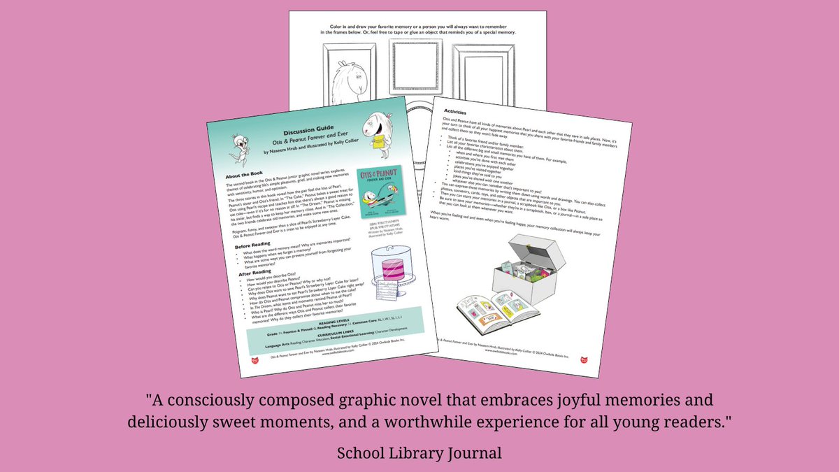 'A consciously composed graphic novel that embraces joyful memories and deliciously sweet moments.' - SLJ Download the free discussion and activity guide for OTIS & PEANUT FOREVER AND EVER by @Naseemo, ill. by @collier_K : ow.ly/Ua5V50Ricmr #teachers #librarians #SEL