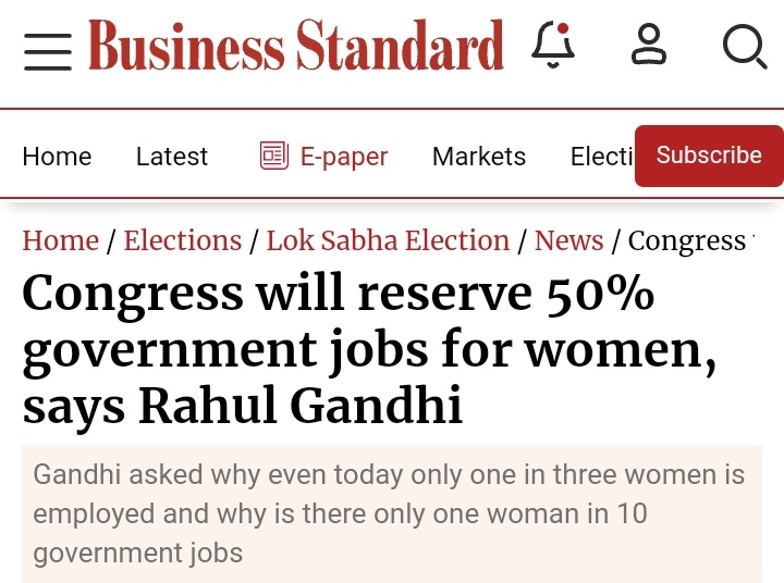 >85% Reservation for SC/ST/OBC/EWS
>50% Reservation for Women 
>5% Reservation to PWDs.

In Total he wants to increase 
Reservation from 65% to 95%.

So why Leaving 5% like an Idiot?
Only 5% Merit that will ensure 
Development of Society lmao.

Worst Person to ever Exist.