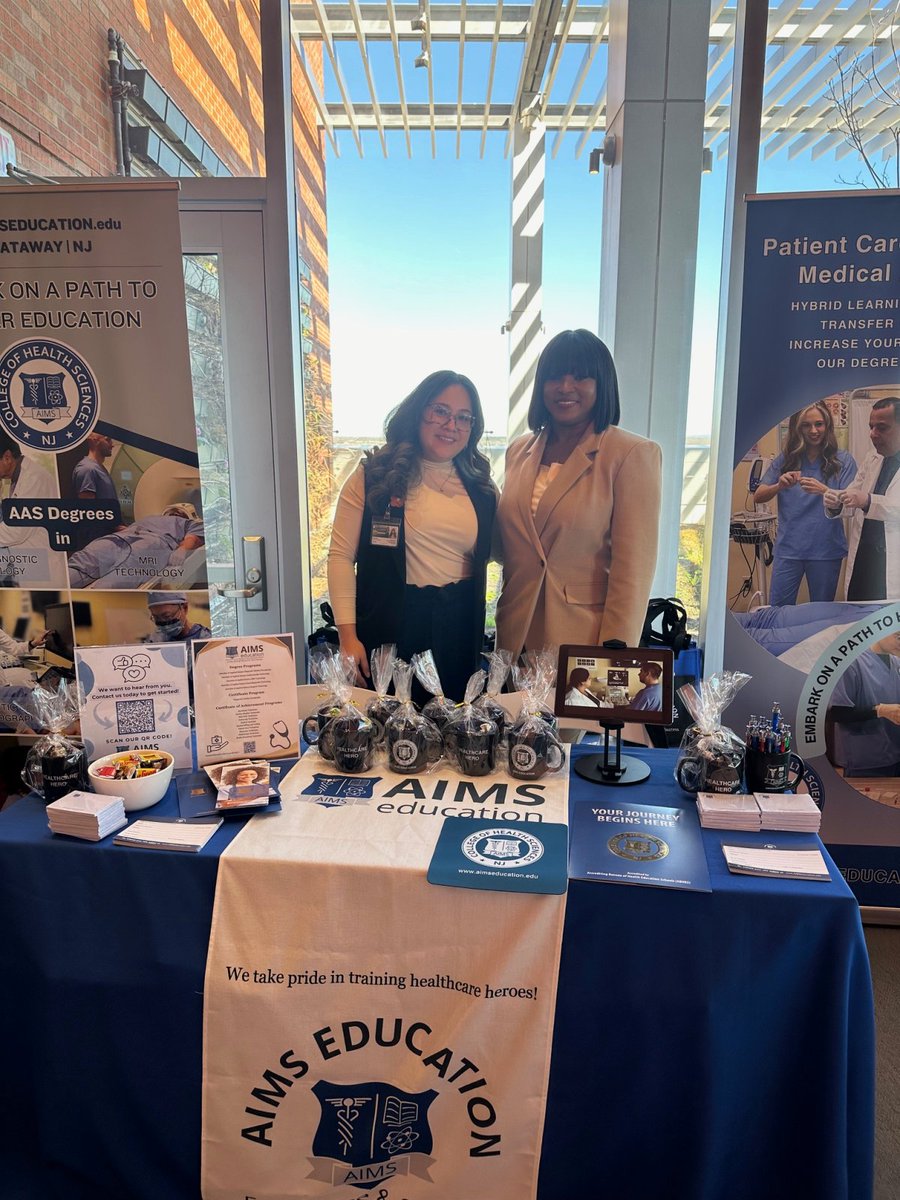 AIMS College of Health Sciences participated on Career Fair at HMH/Jersey Shore University Medical Center yesterday April 16, 2024. Successful event and as always grateful to be a part of it! #careerfair #healthsciences #AIMSEducation