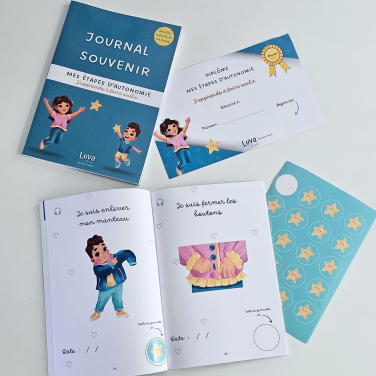 Journal Souvenir, un allié précieux pour apprendre à faire “tout seul” signé Luva and Co, la start-up de jeux et outils éducatifs pour les familles relations-publiques.pro/327261/journal…