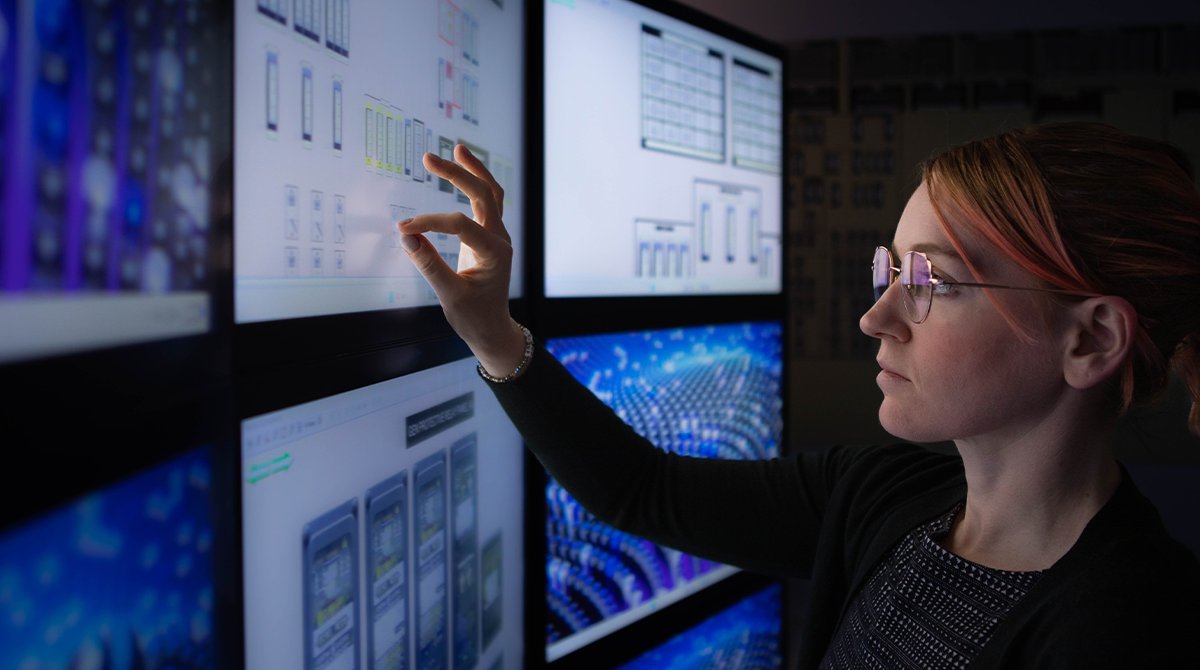 Our human factors research team collects performance, neurophysiology and heartrate data to see how changes in the control room at nuclear plants impact performance. We use the information as we develop guidance, related to digital control room interfaces and advanced automation.