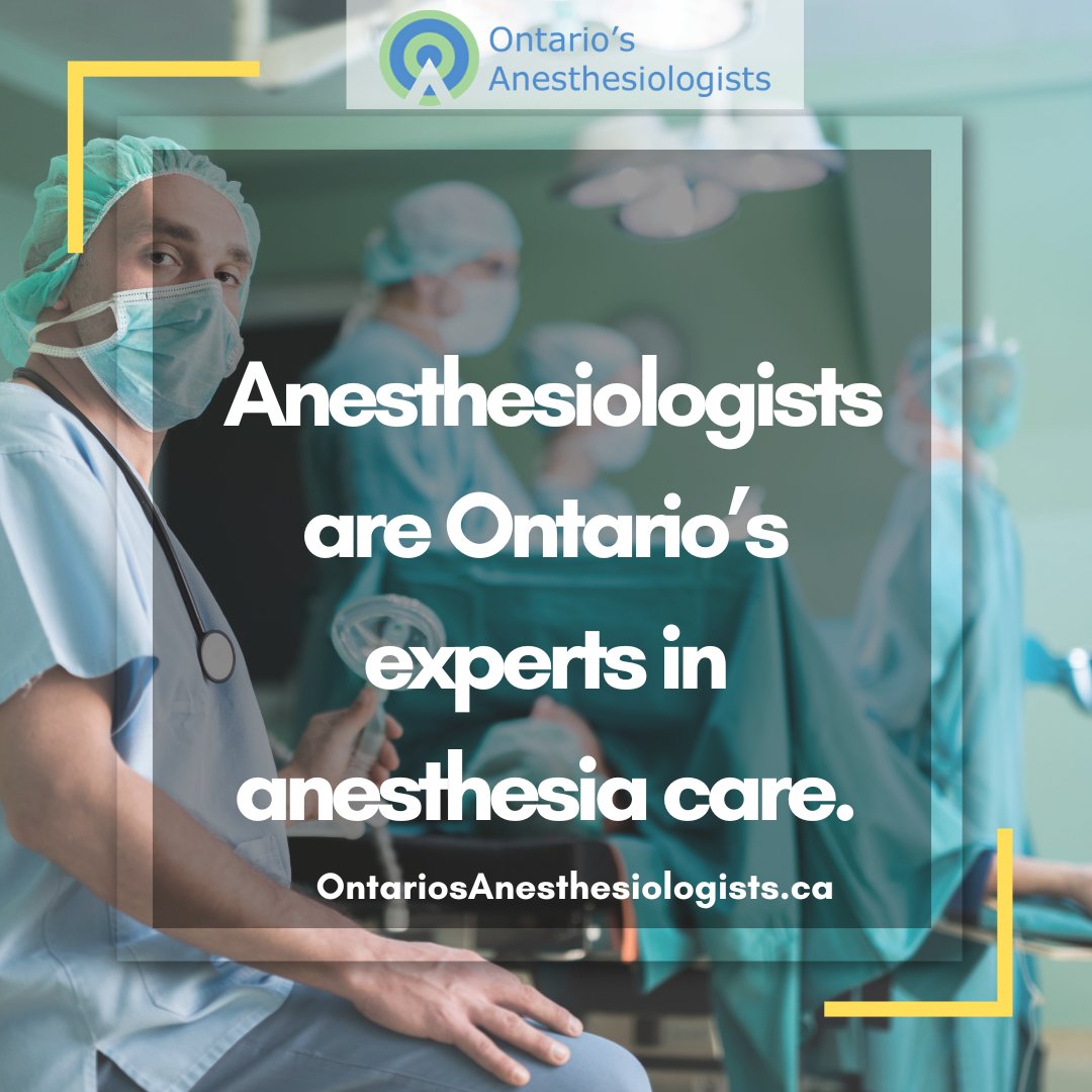 We are medical doctors, extensively trained in the specialty of anesthesia. We bring our knowledge, skills & compassion into the operating room & beyond, providing expert & efficient care that our patients & communities need. Learn more about us: ontariosanesthesiologists.ca/oa-blog