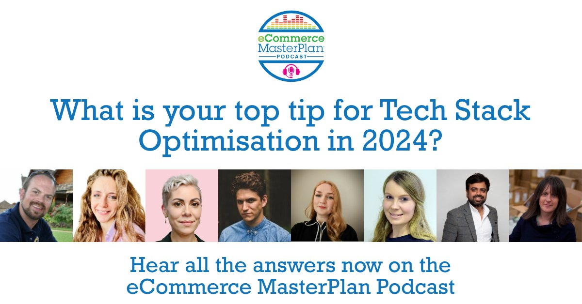 Have you heard our top tips for Tech Stack Optimisation in 2024 episode? Featuring: @jamesgurd @BrightpearlHQ @shoplineapp @ShoplineUK @iremma6 @Storyly_io @mcstot @PushONltd @RachaelUK @StudioRotate @KlevuAI @raetonner Listen on Apple Podcasts, Spotify or ecommercemasterplan.com/tech-stack-opt…