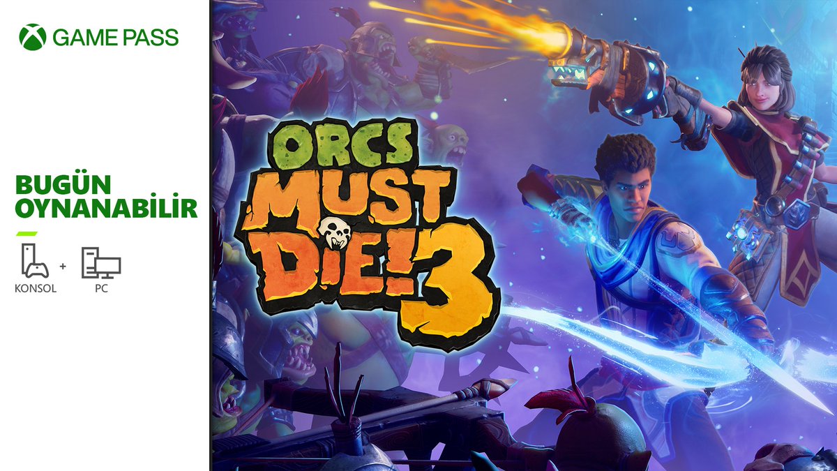 ORCS MUST DIE! 3 bugün konsolda ve PC'de oynanabilir. #xboxtürkiye #gamepass #xbox Hemen oyna! : xbox.com/tr-TR/games/st…