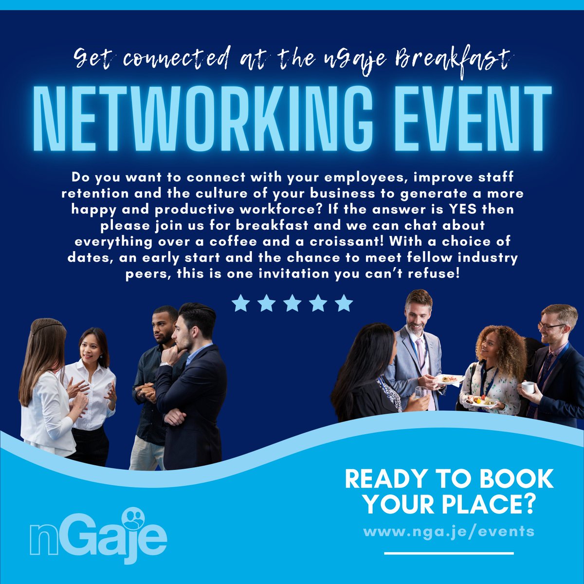 Book your place today! nga.je/events