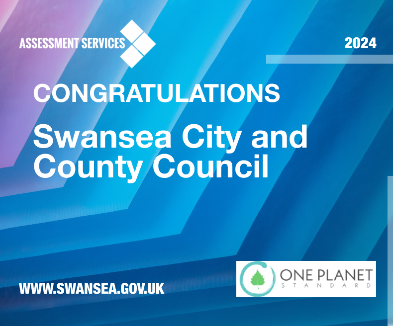 Congratulations to @SwanseaCouncil for maintaining the One Planet Standard at their recent Annual Review assessment. Swansea Council was the first organisation to be accredited to the Standard and have demonstrated improvements towards their carbon and ecological footprint. 🎉