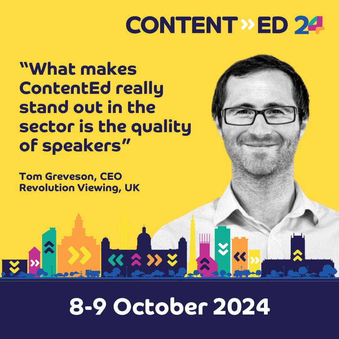 Are you joining us for ContentEd 2024?

Our low-price early bird tickets are now available. 🐦‍⬛

Join your fellow content professionals from the education sector in Liverpool on 8 and 9 October.

Get your tickets: bit.ly/4cmdAqN

#HigherEducation #HighEdWeb
