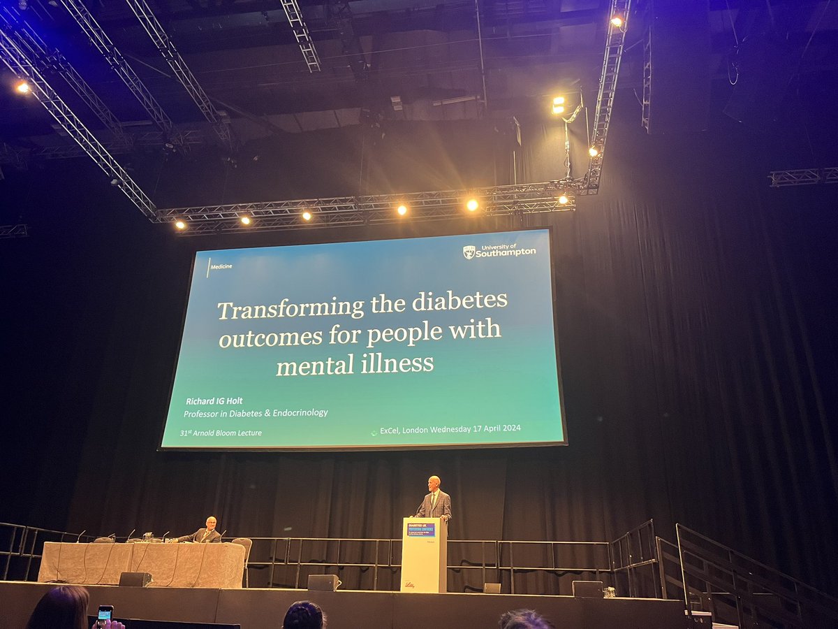 ‘Depression is twice as common amongst those with diabetes’ - Richard Holt 

#DUK #DUK2024 #DUKPC2024