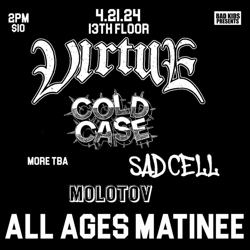 back 2 back  
saturday is late enough to come from diztort, sunday is early enough to get to jesus piece
another big weekend for austin hc, get to a gig