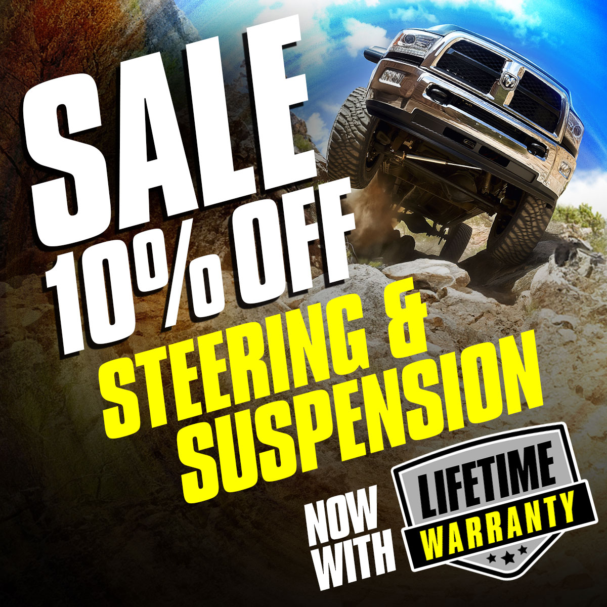 Three DAYS left in our Steering &amp; Suspension SALE! 

bddiesel.com SHOP NOW!