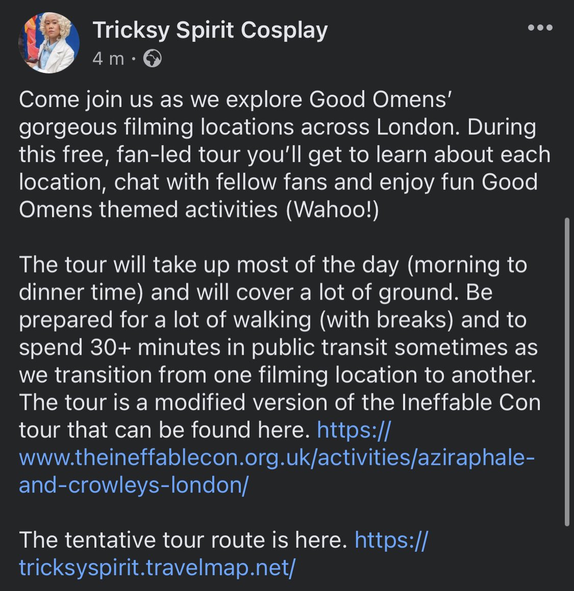 IneffableLondon's tweet photo. More details about the Ineffable London Tour on 30th July 😇😈 https://t.co/Ke2b3Ddwd1
