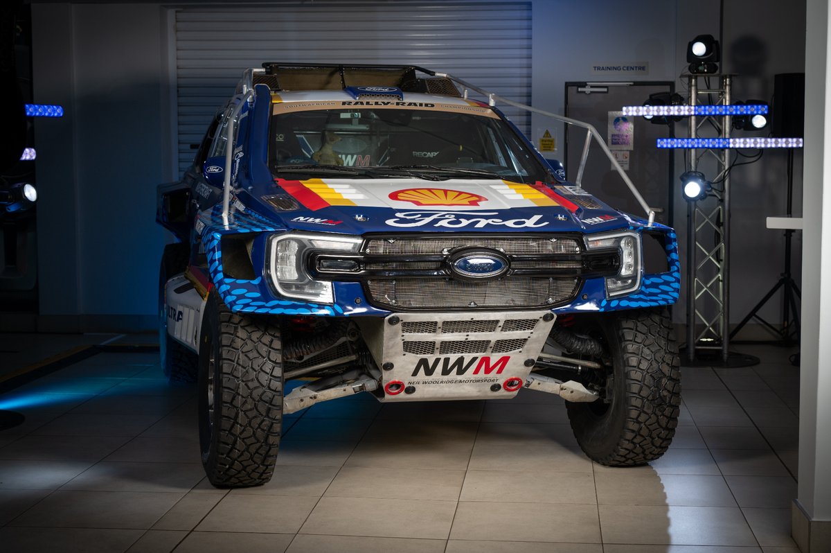 The exciting new @NWMSport Ford Ranger has been revealed for the 2024 South African Rally-Raid Championship! With aggressive styling based on Ford’s current Ranger pickup, it’s a formidable racing machine with improved aerodynamics, cooling, off-road clearances and visibility.