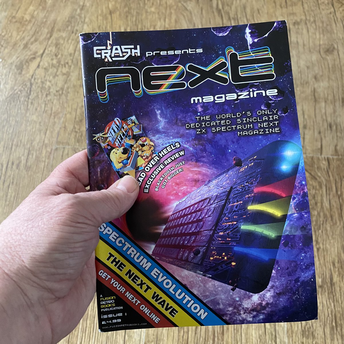 retroguybry's tweet image. Yay, this arrived today and it’s a lot thicker than expected. #Crash #FusionRetroBooks #SpectrumNext
