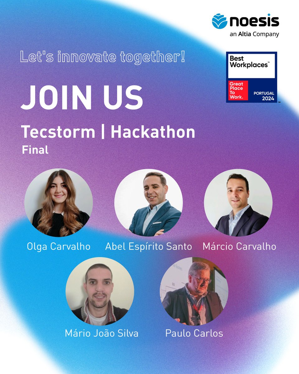 Tecstorm'24 is coming! We will be there at the Champalimaud Foundation!👏Let's give it up for our mentors: Abel Espírito Santo, Olga Carvalho, Márcio Carvalho, Mário João Silva and Paulo Carlos. #TecStorm24 #Mentoring #StrategicMentoring #Innovation #TecStorm #Future
