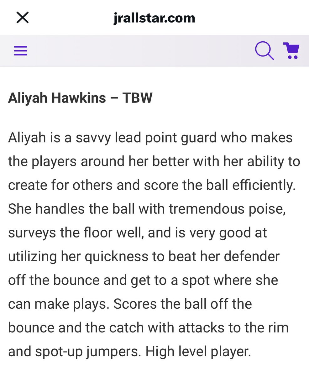 AliyahHawkins15's tweet photo. Thank you @JrAllStarBB for the evaluation! I had a great weekend with my team @WPABruinsTipOff! 
@KyleShipleyk 
@TBWexposure https://t.co/URx9VVsqsd